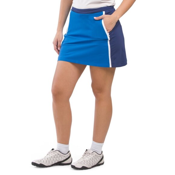G/FORE Ultramarine Color Block A-line Skort